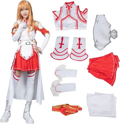 asuna yuuki cosplay|Amazon.com: Asuna Costume